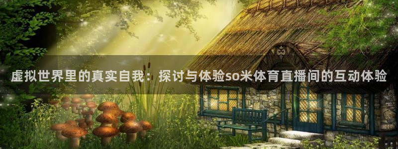 虚拟世界里的真实自我：探讨与体验so米体育直播间的互动体验