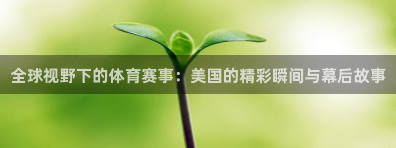 全球视野下的体育赛事：美国的精彩瞬间与幕后故事