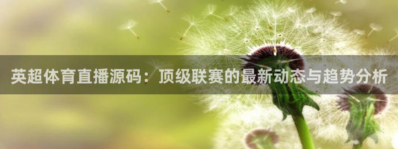 英超体育直播源码：顶级联赛的最新动态与趋势分析